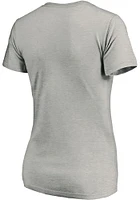 Dallas Stars Womens Grey 2020 NHL Conference Champs Locker Room Short Sleeve T-Shirt