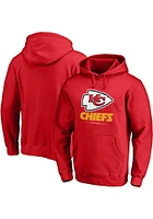 Kansas City Chiefs Mens Red Sport Drop Long Sleeve Hoodie