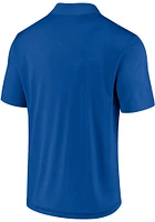 Chicago Cubs Mens Blue Team Poly Polo Short Sleeve