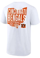 Cincinnati Bengals White HOMETOWN HOT SHOT Short Sleeve T Shirt