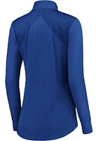 Chicago Cubs Womens Blue Iconic Qtr Zip Pullover