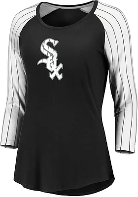Chicago White Sox Womens Black Iconic LS Tee