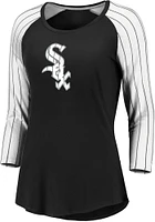Chicago White Sox Womens Black Iconic LS Tee