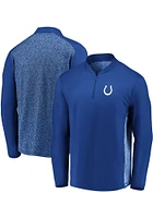 Indianapolis Colts Mens Blue Iconic Clutch Long Sleeve Qtr Zip Pullover