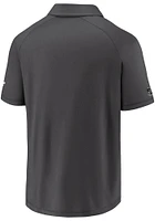 Dallas Stars Mens Charcoal Authentic Pro Short Sleeve Polo