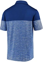St Louis Blues Mens Blue Iconic Shadow Stripe Short Sleeve Polo
