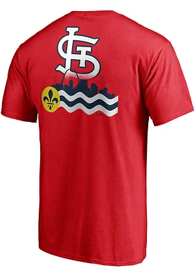 St Louis Cardinals Red Flag City Short Sleeve T Shirt