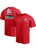 St Louis Cardinals Red Flag City Short Sleeve T Shirt