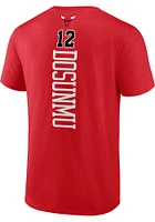 Ayo Dosunmu Chicago Bulls Red Playmaker Short Sleeve Player T Shirt