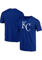 Kansas City Royals Blue Cap Logo Short Sleeve Fashion T Shirt