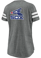 Chicago White Sox Womens Grey Raglan Short Sleeve T-Shirt