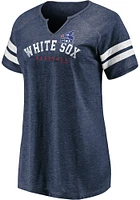 Chicago White Sox Womens Navy Blue Raglan Short Sleeve T-Shirt