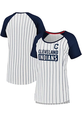 Cleveland Guardians Womens White Iconic Short Sleeve T-Shirt