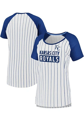 Kansas City Royals Womens White Iconic Short Sleeve T-Shirt