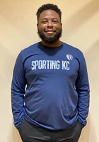 Sporting Kansas City Navy Blue Team Name Long Sleeve T Shirt