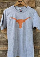 Texas Longhorns Grey Primary Logo Short Sleeve T Shirt