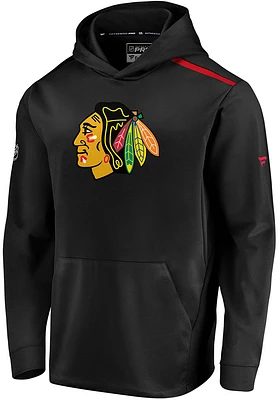 Chicago Blackhawks Mens Black Rinkside Core Hood
