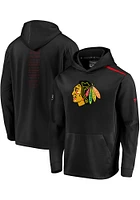Chicago Blackhawks Mens Black Rinkside Core Hood