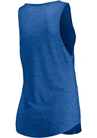 Chicago Cubs Womens Grey Triblend Tank Top