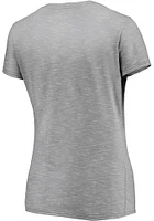 St Louis Cardinals Womens Grey Space Dye Short Sleeve T-Shirt