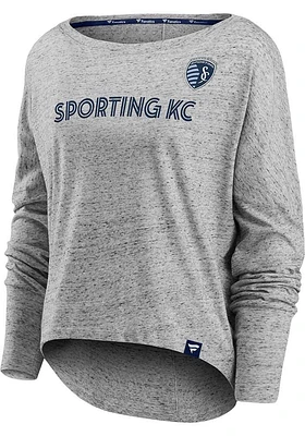Sporting Kansas City Womens Grey Iconic LS Tee
