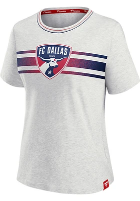 FC Dallas Womens Grey Classic Short Sleeve T-Shirt