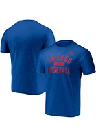 Chicago Cubs Blue Arch Name Space Dye Short Sleeve T Shirt