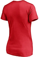 St Louis Cardinals Womens Red Essential Short Sleeve T-Shirt