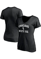 Chicago White Sox Womens Black Essential Short Sleeve T-Shirt