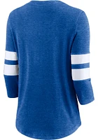 Chicago Cubs Womens Blue Knit LS Tee