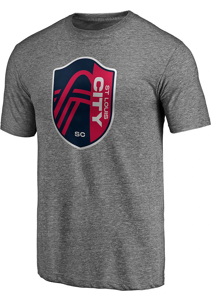 St Louis City SC Grey Shield Short Sleeve Fashion T Shirt