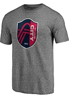 St Louis City SC Grey Shield Short Sleeve Fashion T Shirt