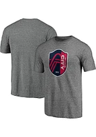 St Louis City SC Grey Shield Short Sleeve Fashion T Shirt