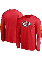 Kansas City Chiefs Red Front Runner Long Sleeve T Shirt