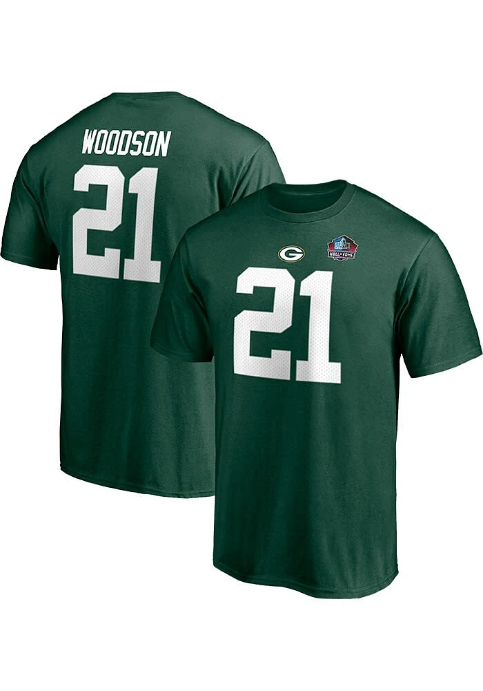 Charles Woodson Green Bay Packers Hall Of Fame NN Short Sleeve Player T Shirt
