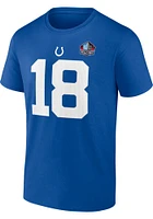 Peyton Manning Indianapolis Colts Blue Hall Of Fame NN Short Sleeve Player T Shirt