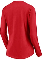 Kansas City Chiefs Womens Red Hometown LS Tee