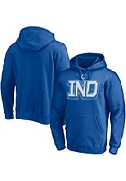 Indianapolis Colts Mens Blue SWEEP Long Sleeve Hoodie