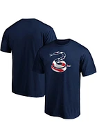 Philadelphia Union Navy Blue Team Logo Short Sleeve T Shirt