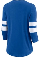 Philadelphia 76ers Womens Blue Knit LS Tee