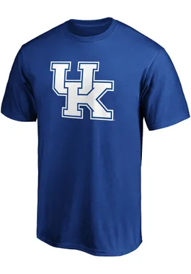 Kentucky Wildcats Blue Primary Logo Design Short Sleeve T Shirt