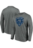 Chicago Bears Grey TEAM LOGO Long Sleeve T-Shirt