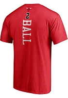 Lonzo Ball Chicago Bulls Red Playmaker Short Sleeve Player T Shirt