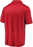 Kansas City Chiefs Mens Red Logo Striated Polo Short Sleeve