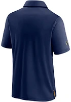 St Louis Blues Mens Navy Blue AP Locker Room Polo Short Sleeve