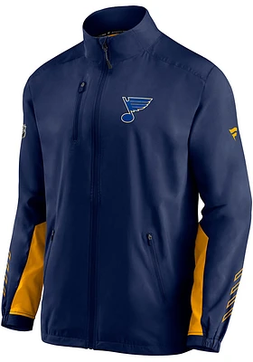 St Louis Blues Mens Navy Blue AP LR Rink Jacket Medium Weight