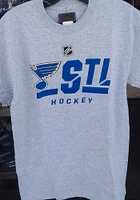 St Louis Blues Grey Pro Prime Secondary Short Sleeve T Shirt