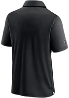 Dallas Stars Mens Black AP Locker Room Polo Short Sleeve