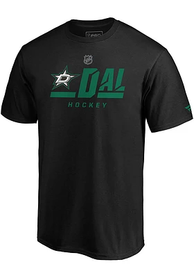 Dallas Stars Black Pro Prime Secondary Short Sleeve T Shirt