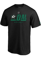 Dallas Stars Black Pro Prime Secondary Short Sleeve T Shirt
